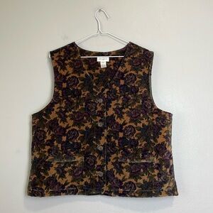Jones New York Floral Patterned Vest